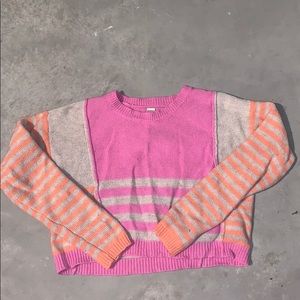 Perfect condition striped crop sweater